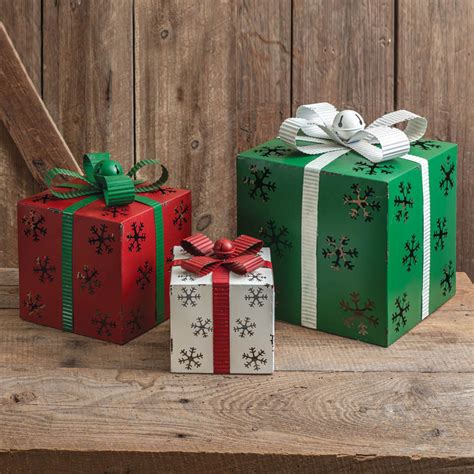 Decorative Metal Christmas Boxes 